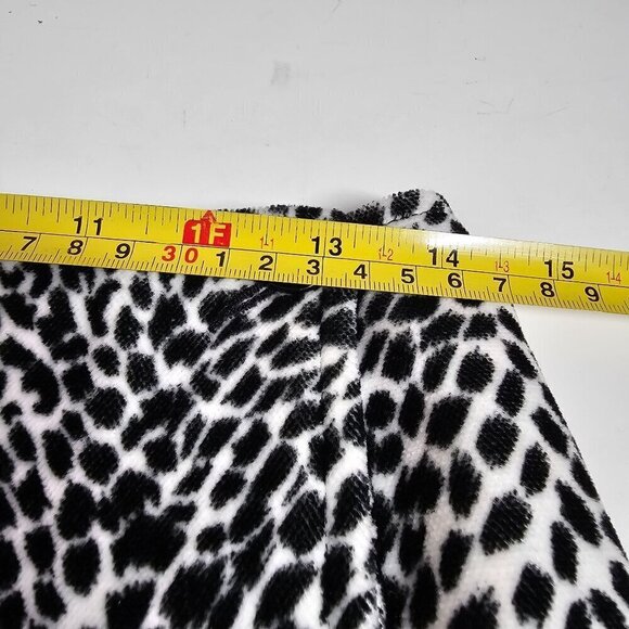 Liz Claiborne Lizsport Lined Animal Print Velour Wrap Short Skirt Women's Sz. 10 - Picture 9 of 11